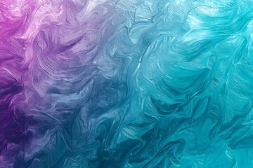 Gradient teal and purple background with holographic wave textures: Ethereal and modern, ideal for futuristic art or sci-fi scenes The gradient and holographic waves create a visually captivating look