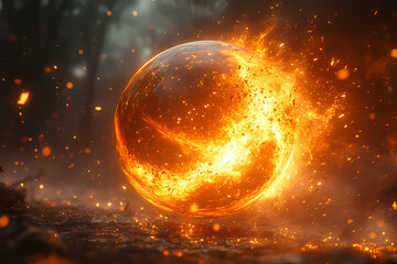 Discover the mesmerizing cosmic scene featuring a bright, glowing sun in the vast outer space. Ideal for astronomy backgrounds and space exploration designs