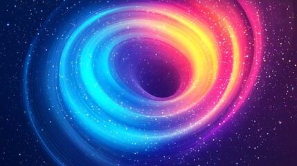 Obraz premium Cosmic swirl, nebula, space, abstract art, background