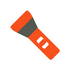 flash light flat icon illustration color