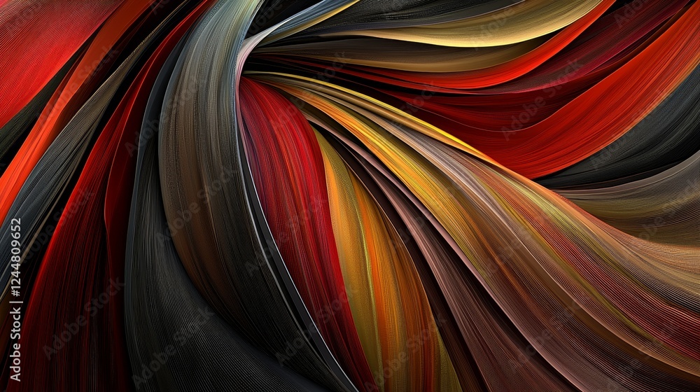 Poster vibrant abstract design with genetic map inspired colorful patterns