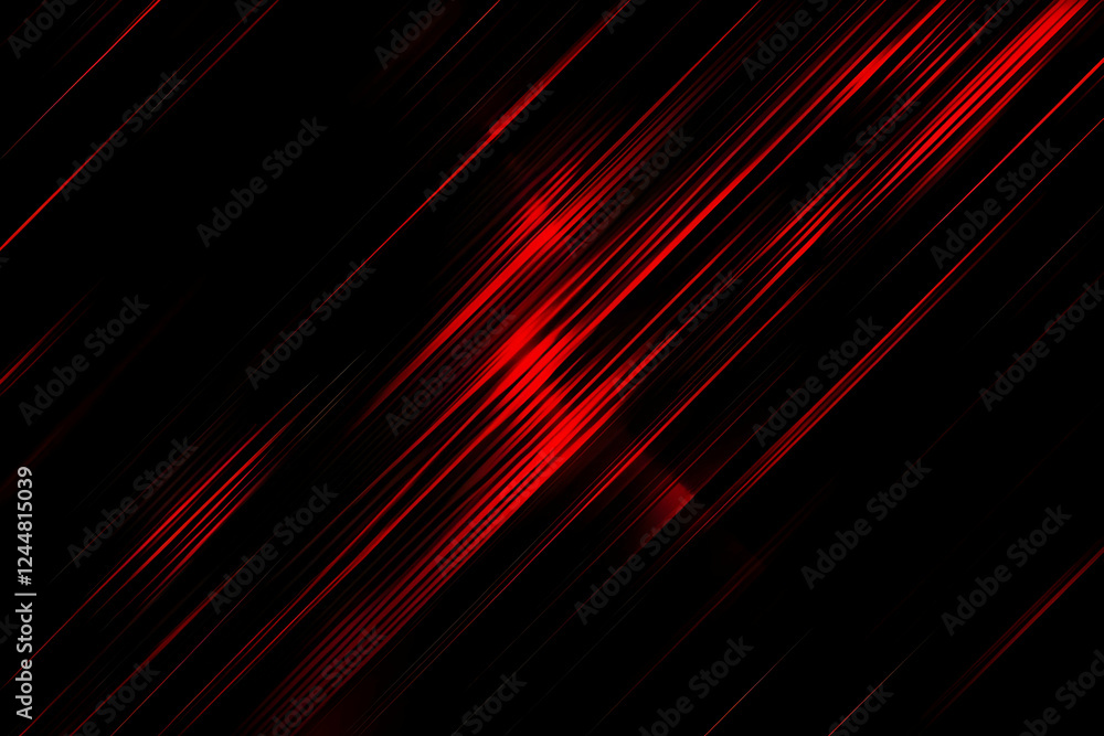Poster abstract red lines streaking diagonally across a dark background creates a dynamic visual.