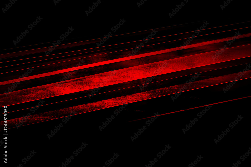 Poster Abstract Red and Black Diagonal Lines Background Creates Dramatic Visual Effect