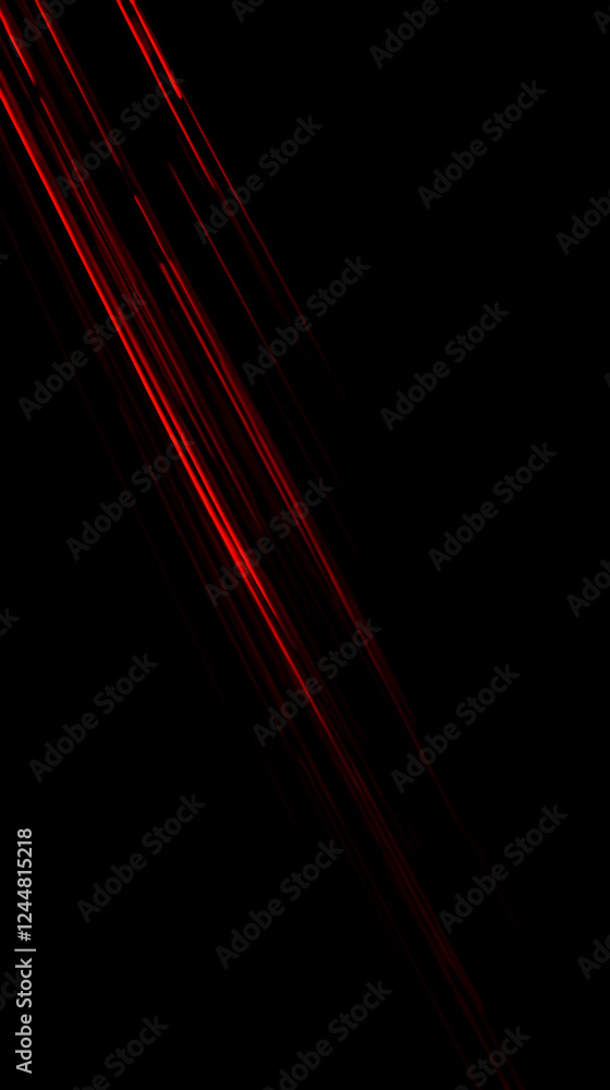 Poster red streaks abstract background design creates a dynamic visual effect diagonally across dark space.