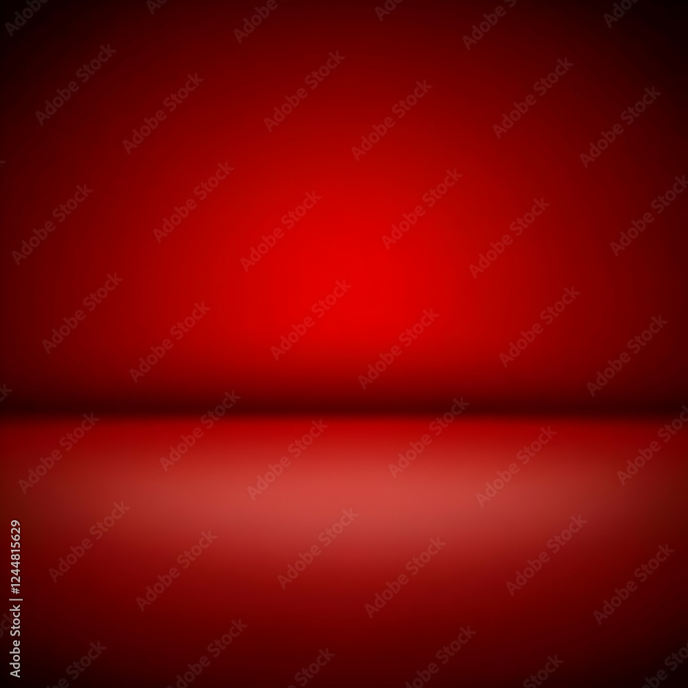 Poster smooth red gradient background creates a vibrant and elegant display space