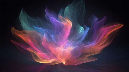 Fototapeta premium Colorful Representation of Cognitive Neural Networks in Abstract Art Form