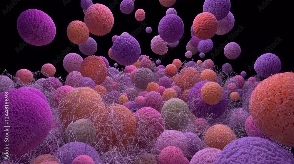 Poster abstract visualization of conceptual frameworks in bioinformatics analysis
