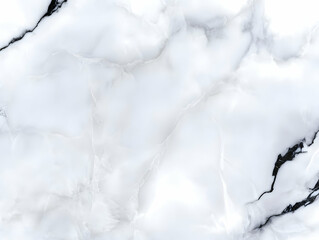 Obraz premium White Marble Texture Background Creates a Luxurious and Elegant Surface with Black Veins Beautifully.