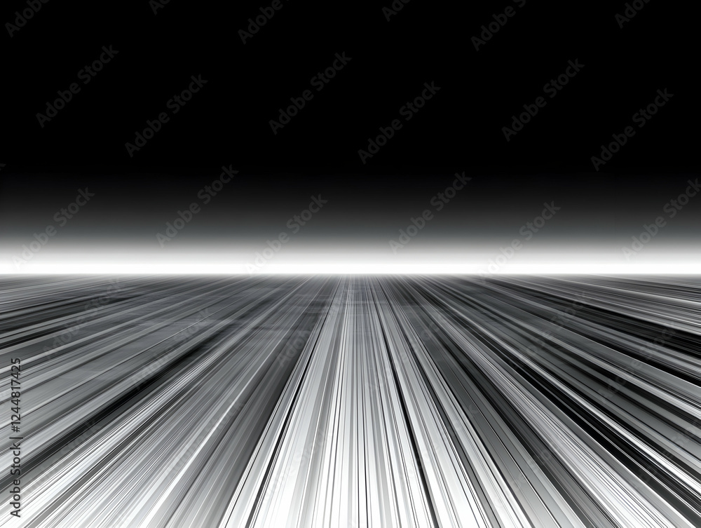 Poster abstract background creates a sense of speed and motion with blurred lines converging dramatically