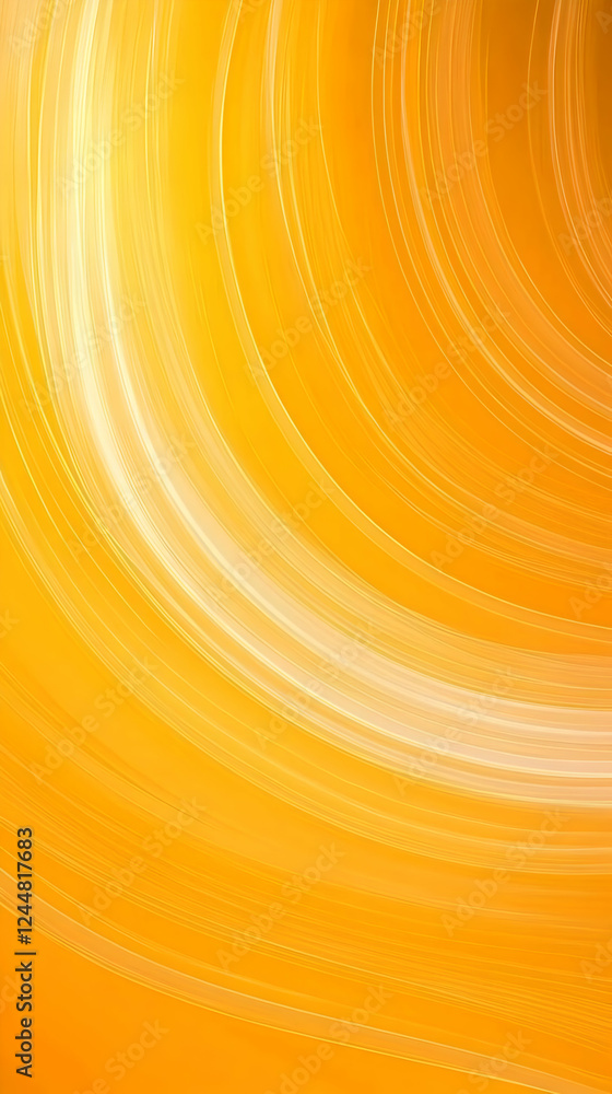 Poster abstract yellow swirling lines background creates a dynamic visual with smooth curves and vibrant hu