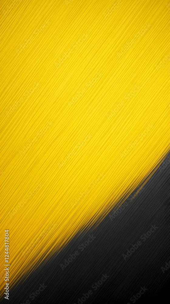 Poster yellow and black diagonal stripes abstract background creates dynamic visual contrast elegantly.