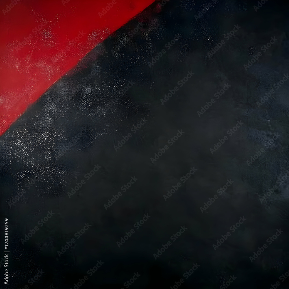 Poster Abstract Background with Red and Black Diagonal Split with Textured Surface