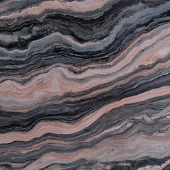 Obraz premium Abstract Marble Texture Displays Wavy Patterns in Pink and Gray Hues Creating a Stylish Backdrop.