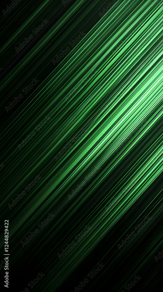 Poster abstract green diagonal lines background creates a dynamic and modern feel for designs