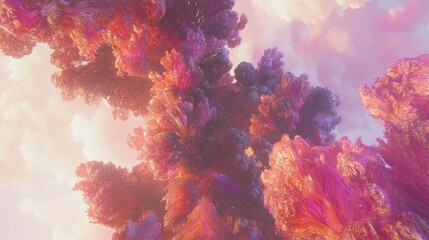 High Energy Interpretations of Vibrant Marine Ecosystems in Abstract Form