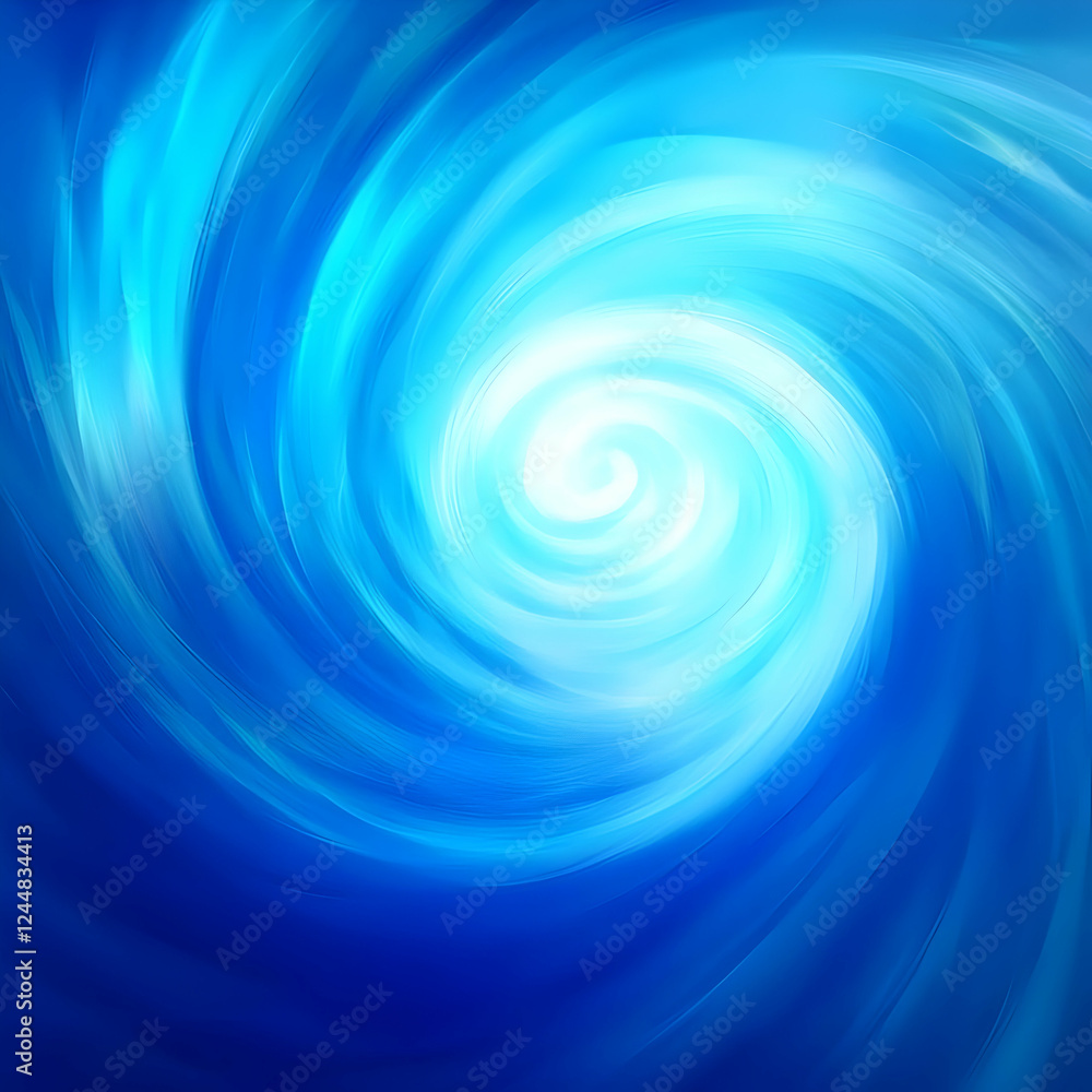Poster abstract blue swirl background creates a dynamic and energetic visual with a bright center