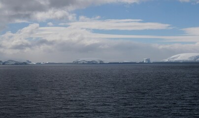 Cruising in the passage Anvers Island and Antarctic Peninsula
