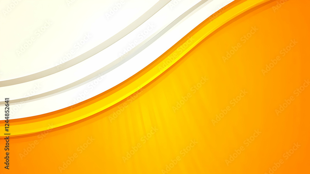 Poster abstract orange and white wavy background creates a dynamic and modern feel for various design proje