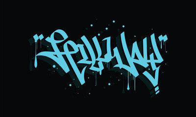 Fototapeta premium HILLWAY graffiti tag style design