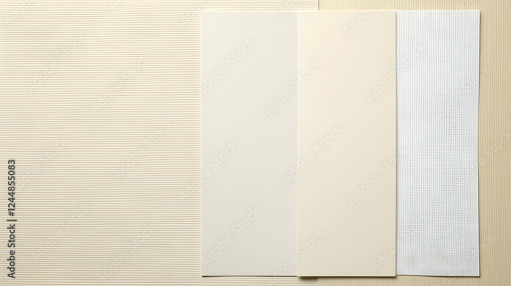 Poster abstract background displays variety of textured surfaces in neutral tones creating visual interest