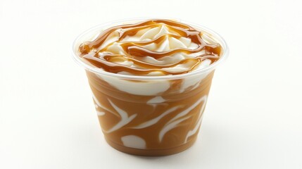 Creamy Caramel Swirl Frozen Dessert Treat