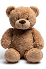 Obraz premium A plush teddy bear with a friendly expression, designed for comfort and companionship.