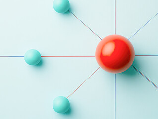 Fototapeta premium Atomic structure science lab educational infographic for chemistry