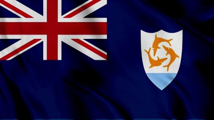 flag of anguilla waving