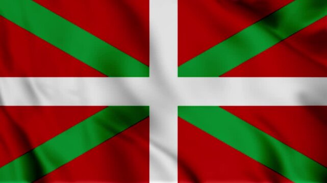 waving flag of basque