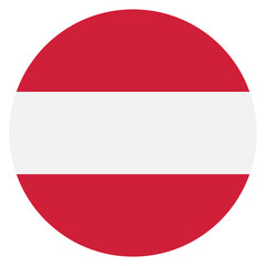 Austria flag. Austria circle flag logo icon computer vector illustration design