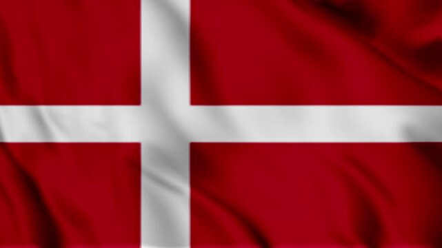 waving flag of denmark