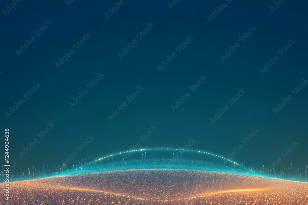 Poster abstract background with glowing particles creates a magical and enchanting atmosphere perfectly
