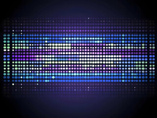 Naklejka premium Abstract Background with Glowing Dots Forms a Colorful Pattern on Dark Background