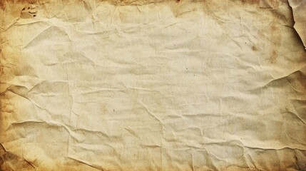 White recycled craft paper texture as background. Grey paper texture, Old vintage page or grunge vignette of old newspaper. Pattern rough art creased grunge letter. Hardboard with copy space for text.