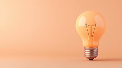 Futuristic abstract innovation concept with a glowing lightbulb as a symbol of bright ideas technological progress and the potential for groundbreaking solutions  The image represents creativity
