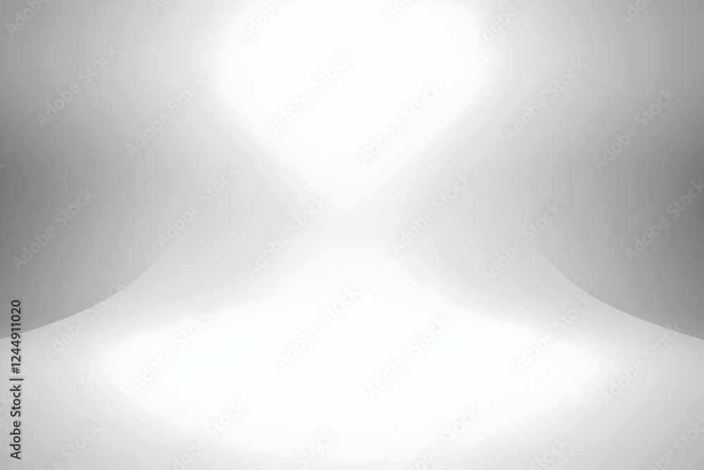 Aufkleber abstract white and gray gradient background creates soft, elegant mood for various design projects