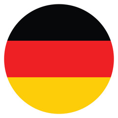 Germany flag. Germany circle flag logo icon computer vector illustration design