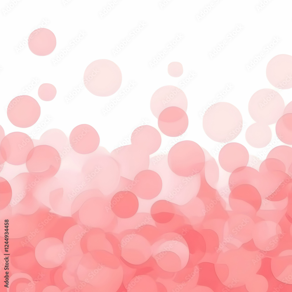 Aufkleber abstract pink background creates a soft and dreamy atmosphere with blurred circles gently overlappin