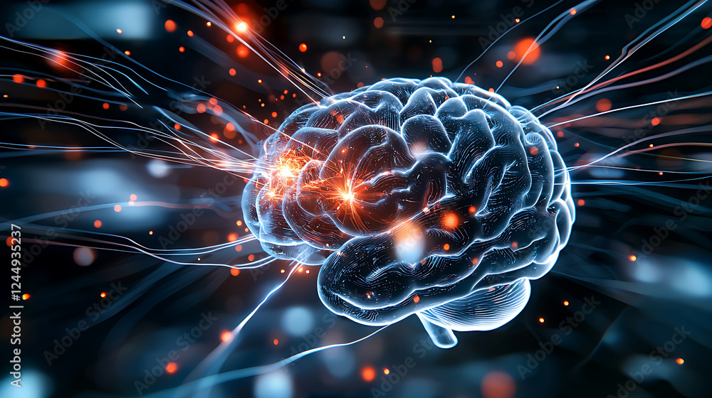 Poster cognitive science breakthroughs unveiled exploring brain functionality in digital art virtual enviro
