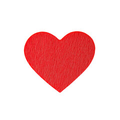 Fototapeta premium Red Heart Shape Love Symbol Valentines Day Romance Passion Texture Crafts Card Decoration, Transparent Background, Ai Generated Images