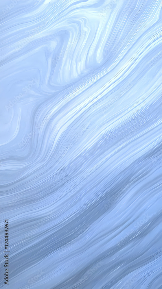 Poster abstract blue background creates a smooth, flowing texture with elegant swirls for a serene backdrop