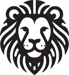 This flat vector lion icon features a bold and modern design, perfect for events related to lions, such as sports teams, motivational seminars, or wildlife conservation. Its clean lines.