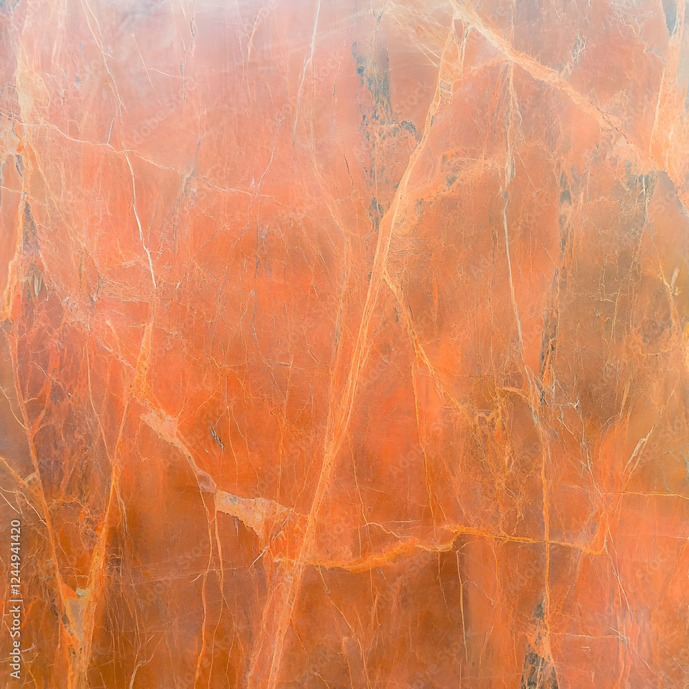 Poster orange marble texture background creates a visually appealing design for various projects with elega