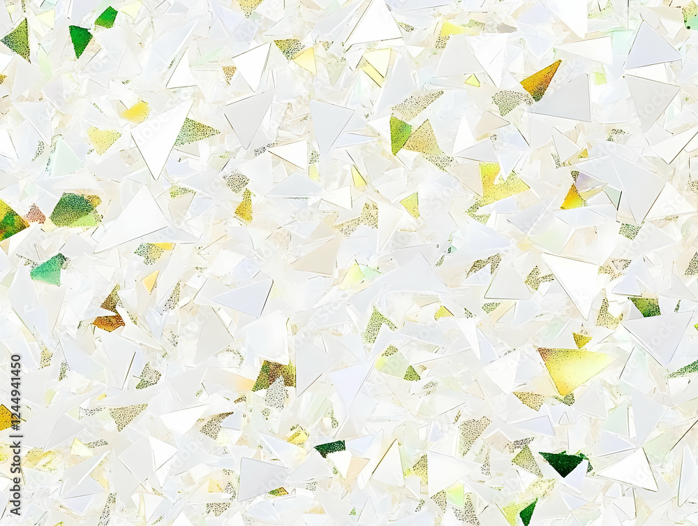 Poster abstract background of triangles creates dynamic visual interest with varying colors and textures.