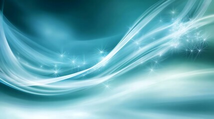 Teal wave abstract background