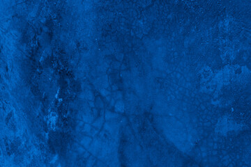 Old wall pattern texture cement blue dark abstract  blue color design are light with black gradient background.
