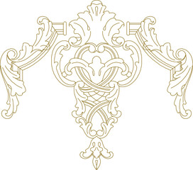 vector illustration sketch design ornament decoration pattern carving for classic ethnic vintage traditional home interior