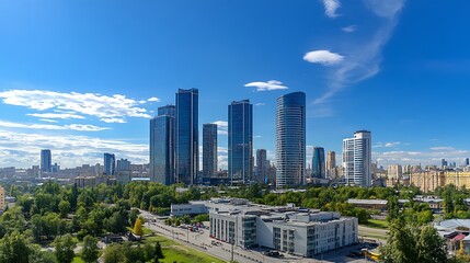 Moscow City Skyline: A Stunning Panorama of Modern Architecture