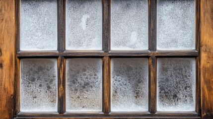 A closed window with condensation, symbolizing being trapped in one's thoughts.