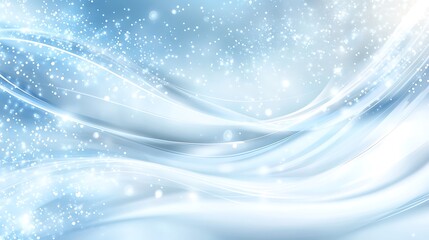 Winter, Abstract, Light, Snow, Background, Design, Festive, Holiday, Card